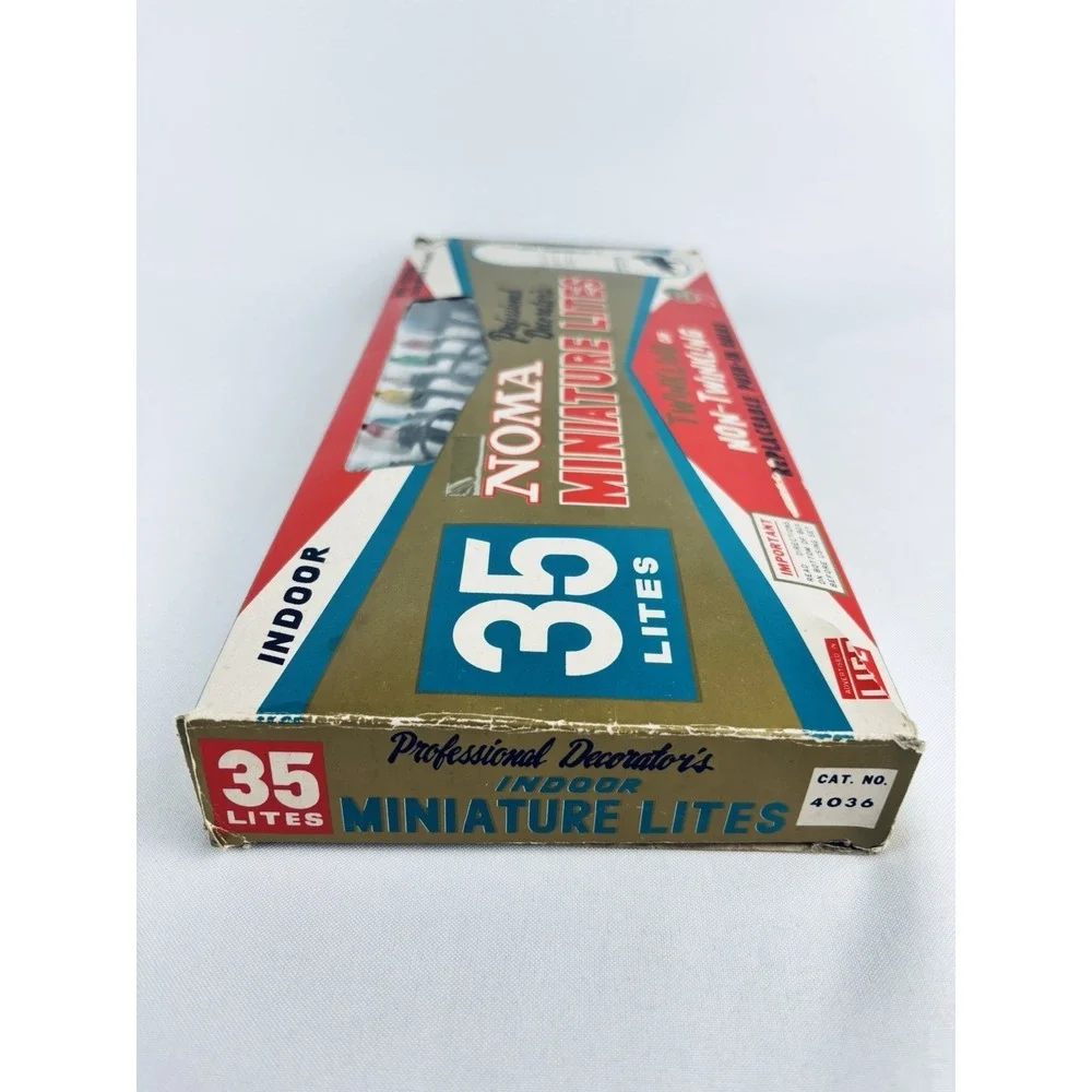 Vintage Noma Professional Decorator's Indoor Miniature Lites Christmas Lights
